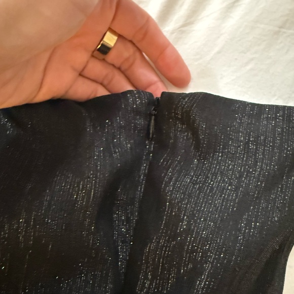NWT MADEWELL BLACK SHIMMER DRESS SIZE 4 - Picture 4 of 5